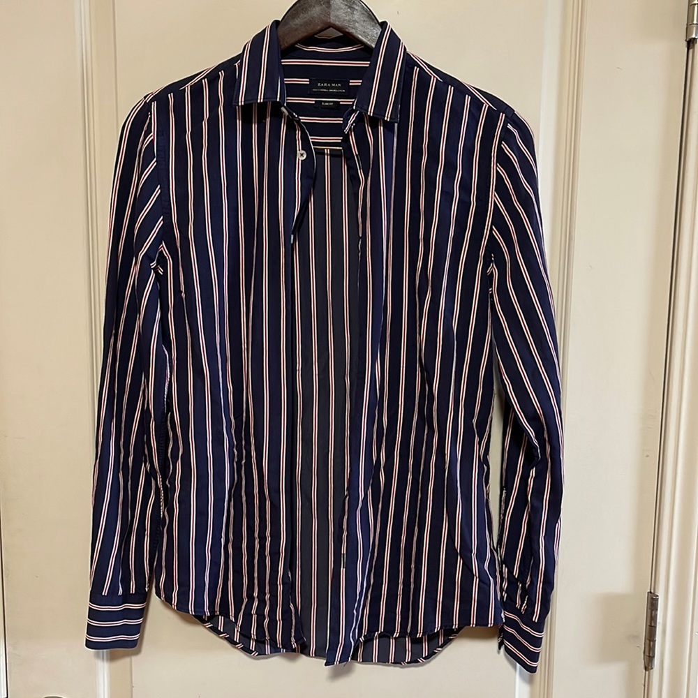 Zara Slim Fit Stripes Shirt